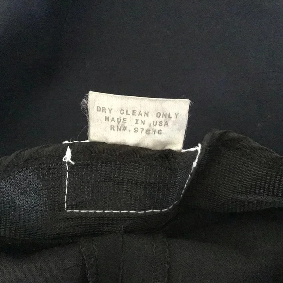 Leggiadro black stretch cotton crop pants side zip Size 14 - Picture 5 of 7